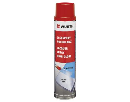 Würth Lackspray Nitroalkydal-Qualität Hochglanz 