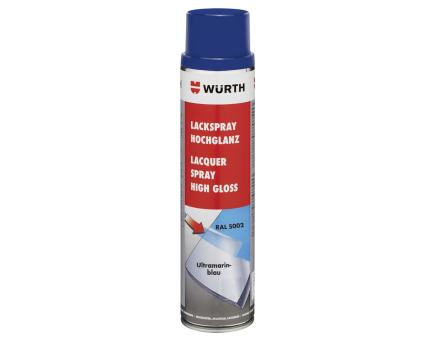 Würth Lackspray Nitroalkydal-Qualität Hochglanz 