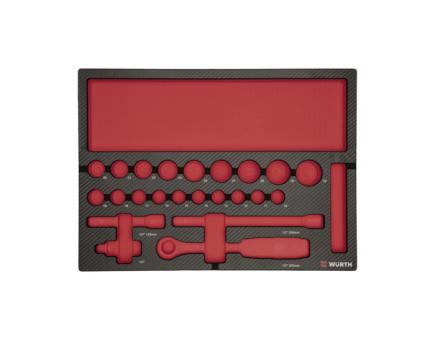 Würth System-Einlage Steckschlüssel-Satz 1/2 Zoll 8.4.1 F.0965905202 