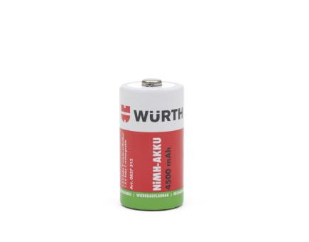Würth Vorgeladener NiMH-Akku BABY C 4500M Ah 2er Pack