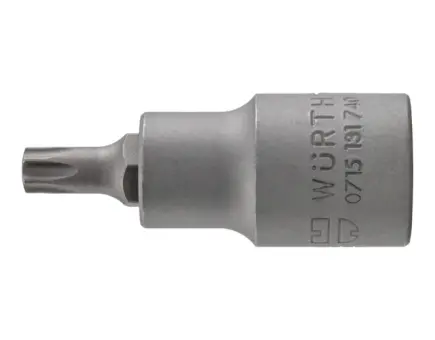Würth 1/2 Zoll Steckschlüssel TX mit Lochbohrung TX55 