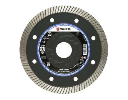 Würth Diamanttrennscheibe Fliesen hart Speed Turbo D125 