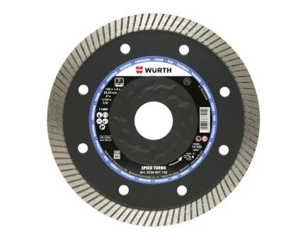 Würth Diamanttrennscheibe Fliesen hart Speed Turbo D125