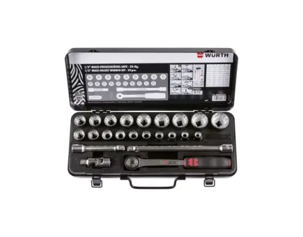 Würth 1/2 Zoll Multisteckschlüsselsortiment 23-tlg 