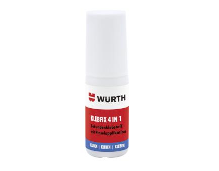 Würth Pinsel-Sekundenklebstoff Klebfix 4 in 1 