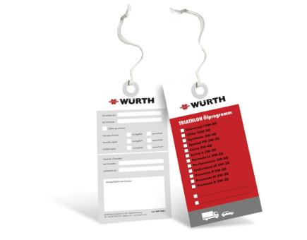 Würth Ölwechselanhänger 50er Pack