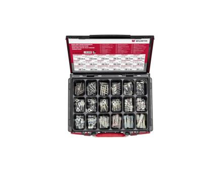 Würth Quetschverbinder High-End Sort. wärmeschr. Sysko 180-teilig 
