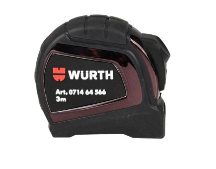 Würth Taschenbandmaß Kst.gehäuse Genauigkeitsklasse ll B16 mm L3M 