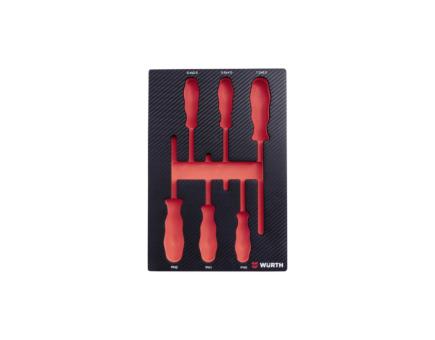 Würth System-Einlage Schraubendreher-Satz VDE 4.4.1 6tlg F.0965905500 