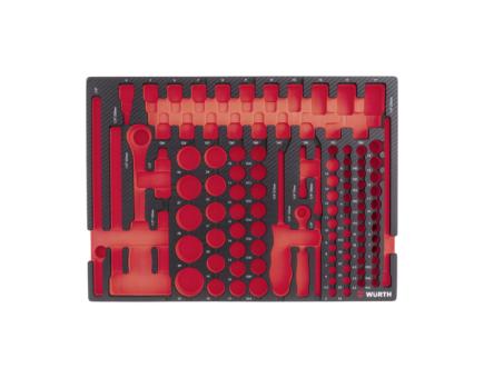 Würth System-Einlage Steckschlüssel-Satz 1/4+1/2ZO 8.4.1 F.0965905922 