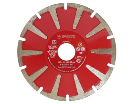 Würth Diamanttrennscheibe Kurvenschnitt segmentiert D125 mm 
