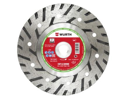 Würth Diamond cutting disc, Cut & Grind D125 mm 