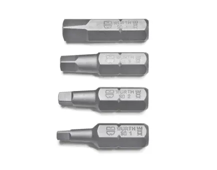 Würth Bitsortiment Vierkant 4-teilig Gr 1 - 4