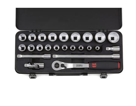 Würth 1/2 Zoll Steckschlüssel-Sortiment 24 tlg. AUS6KT