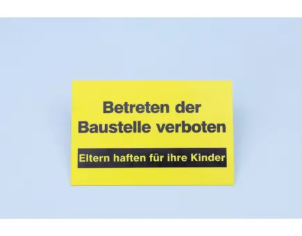 Würth Betreten der Baustelle verboten (Text) GELB/SCHWARZ